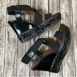 DONALD J PLINER Black Espadrille Shoes Size 9.5
